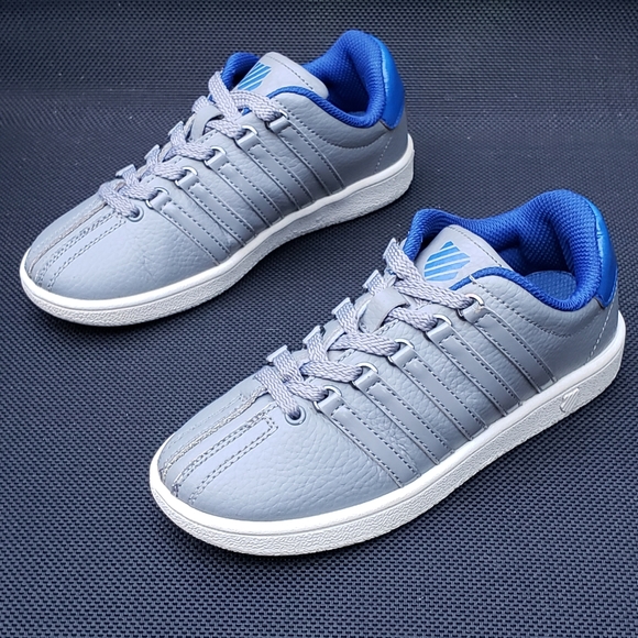 K-Swiss Classic VN Sneakers Gray/Blue leather Size 13.5 little boy - Picture 10 of 16